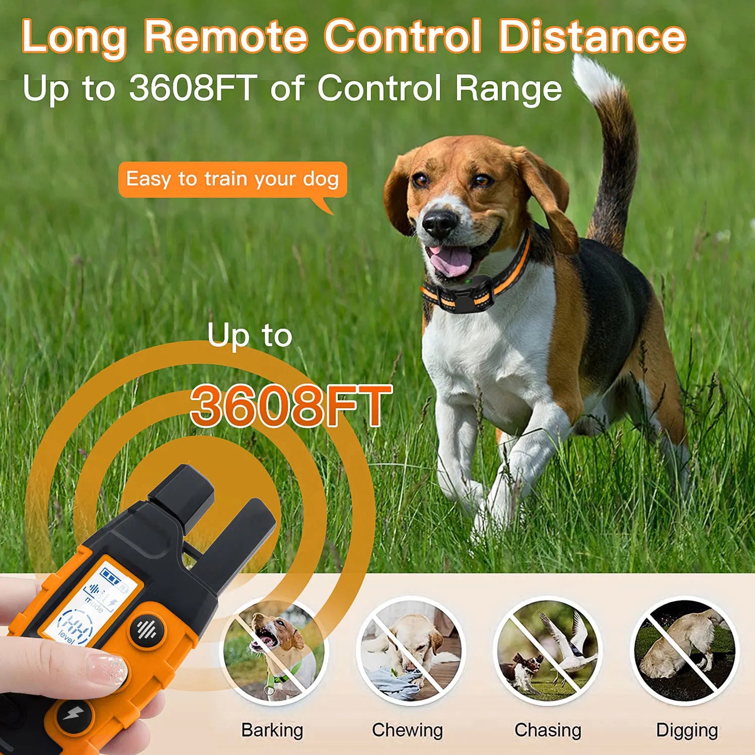 3300Ft Waterproof Electric Dog Training Collar - Smarsty