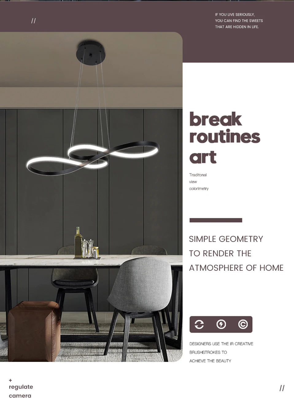 Modern Kitchen Island Pendant Lights with Remote Dimming - Smarsty