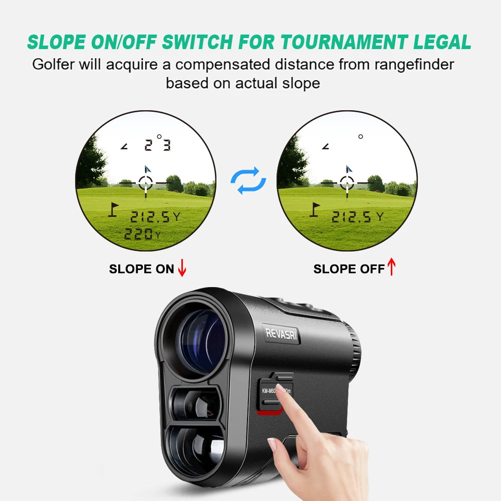 Revasri Golf Laser Rangefinder with Flag Lock Feature - Smarsty