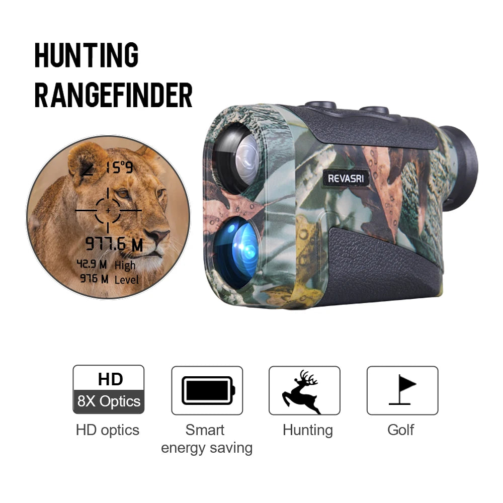 REVASRI Golf Rangefinder with Rechargeable Battery and Slope Feature - Smarsty