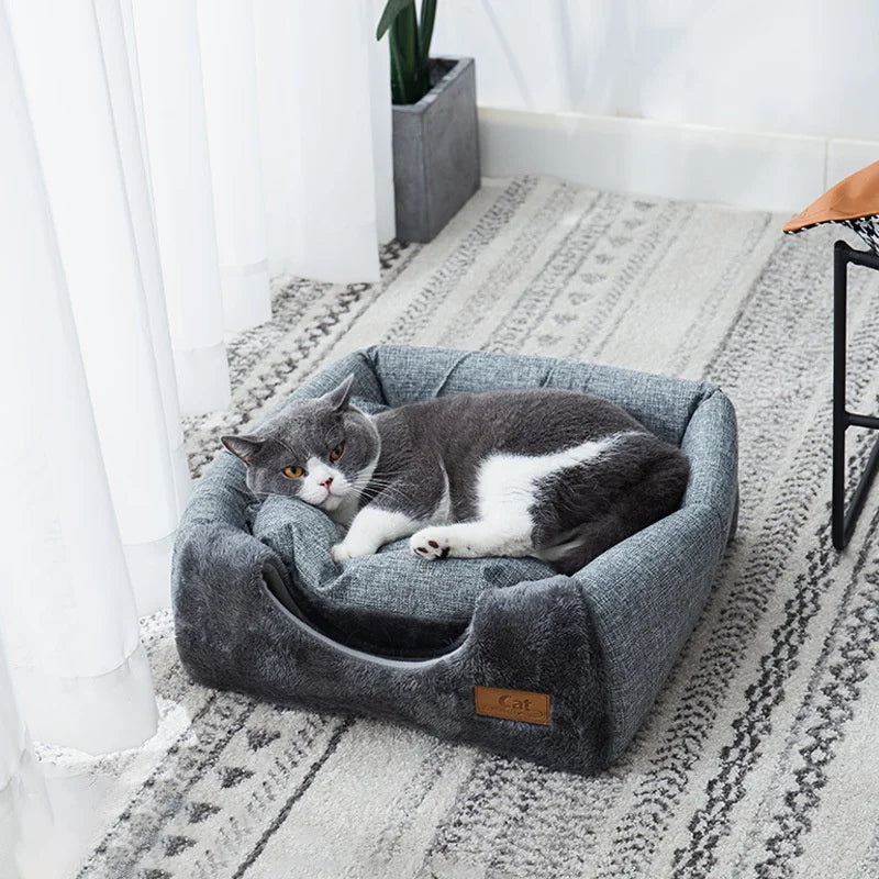 Warm Triangle Cat Nest for Deep Sleep Comfort - Smarsty
