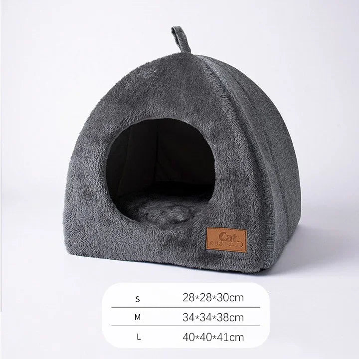Warm Triangle Cat Nest for Deep Sleep Comfort - Smarsty