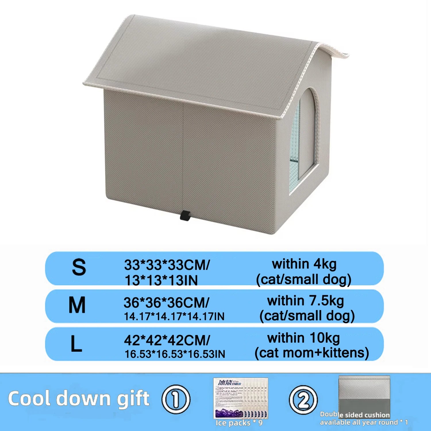 Outdoor Waterproof Cat House With Cooling Feature - Smarsty