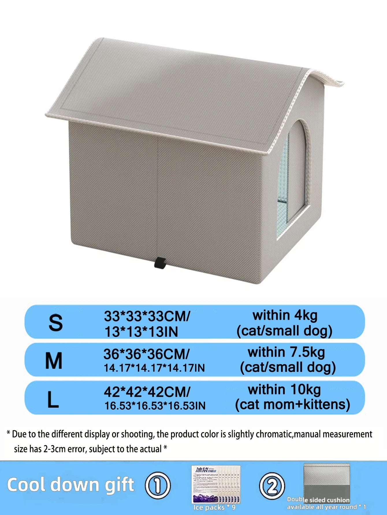 Outdoor Waterproof Cat House With Cooling Feature - Smarsty