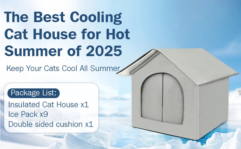 Outdoor Waterproof Cat House With Cooling Feature - Smarsty