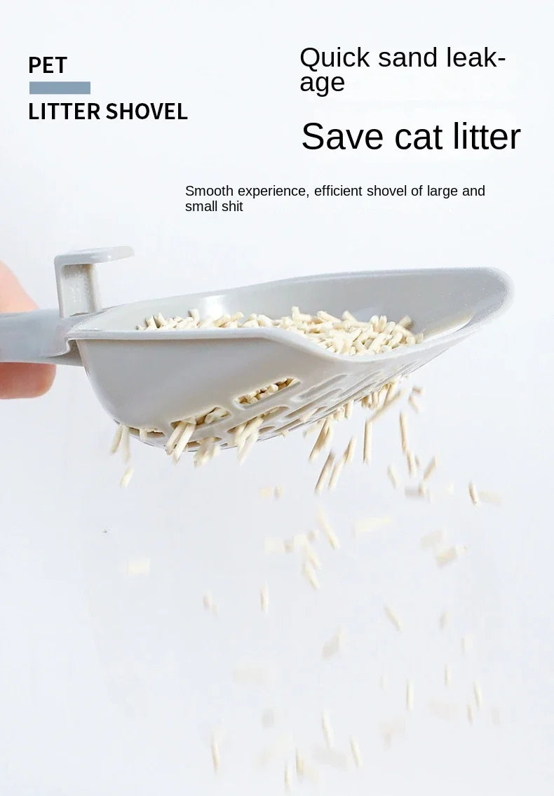 Self Cleaning Cat Litter Scoop with Base Easy to Use - Smarsty