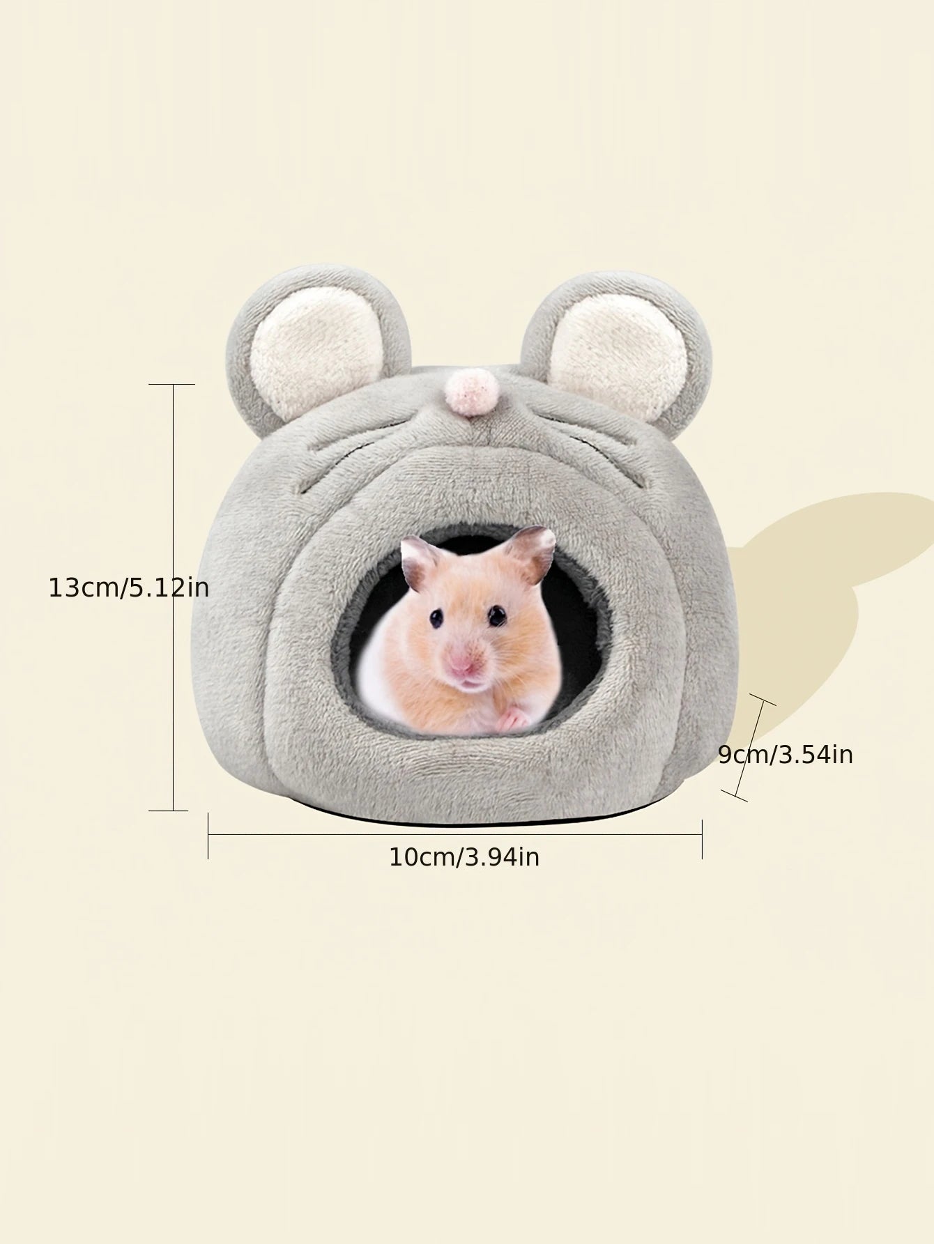 Cute Mouse Shaped Hamster Bed for Winter Warmth - Smarsty
