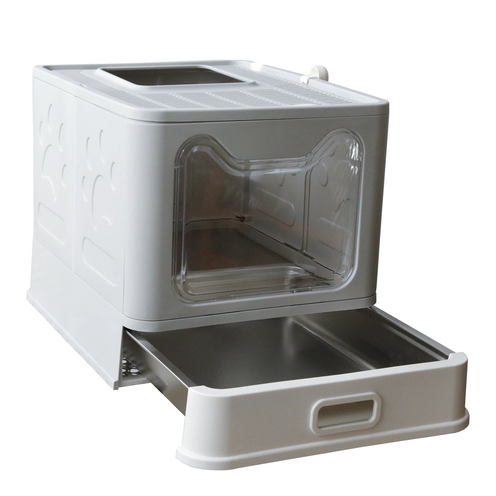 Stainless Steel Cat Litter Box with Easy Clean Lid - Smarsty