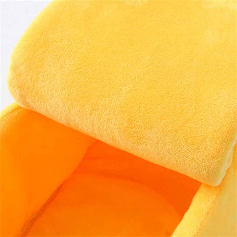 Funny Banana Cat Bed House Cozy Portable Pet Basket - Smarsty
