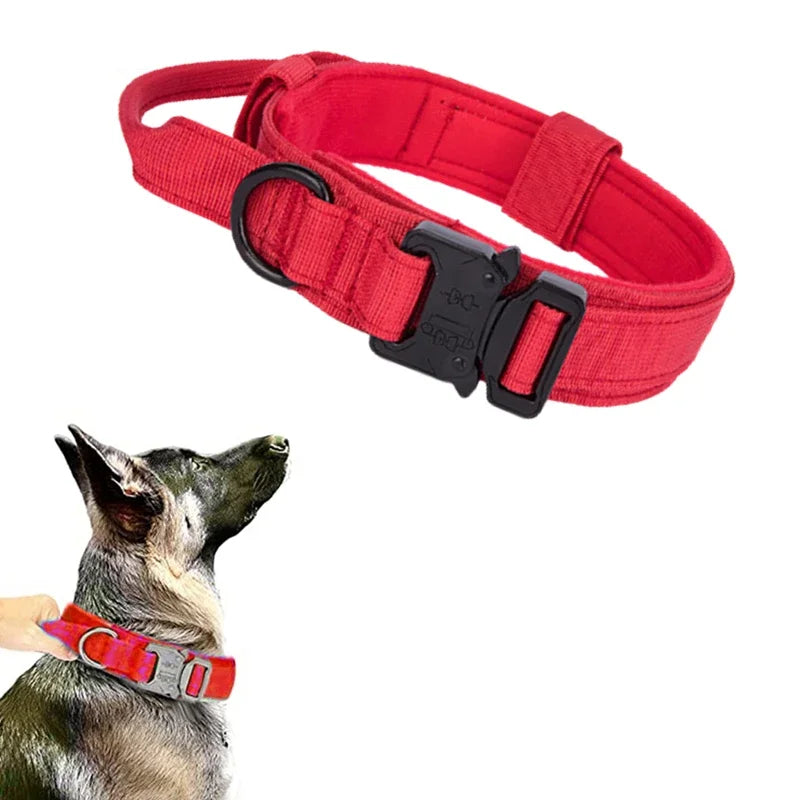 Durable Adjustable Tactical Dog Collar Leash Set - Smarsty
