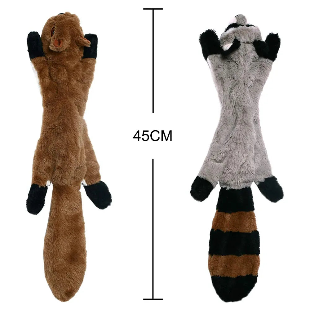 Durable Stuffingless Plush Squeaky Dog Toy - Smarsty