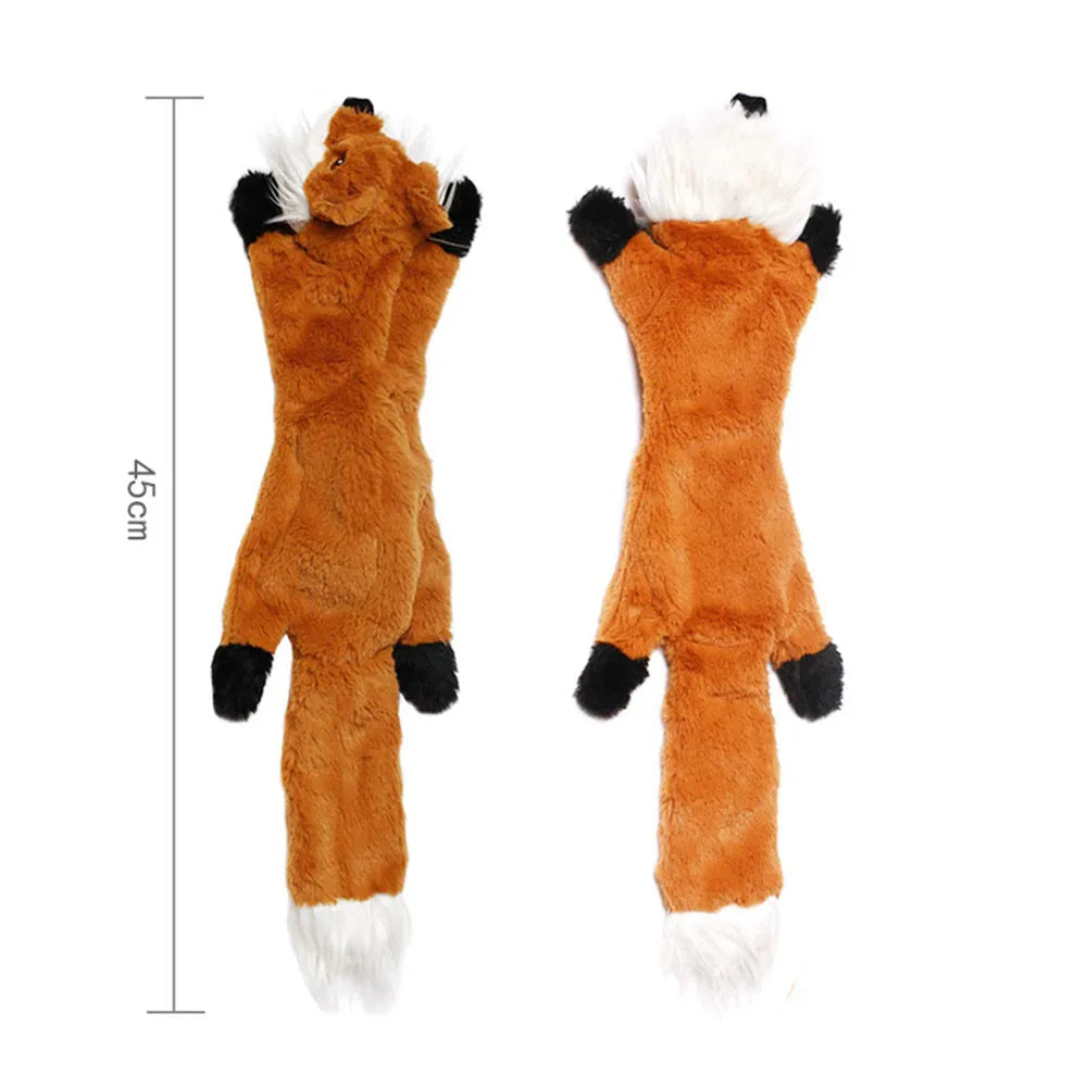 Durable Stuffingless Plush Squeaky Dog Toy - Smarsty