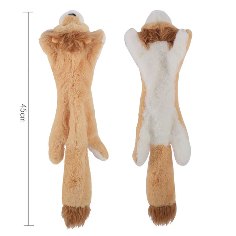 Durable Stuffingless Plush Squeaky Dog Toy - Smarsty