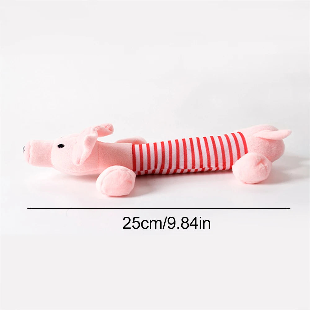 Durable Stuffingless Plush Squeaky Dog Toy - Smarsty
