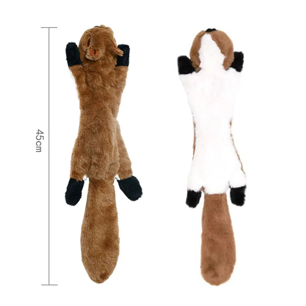 Durable Stuffingless Plush Squeaky Dog Toy - Smarsty