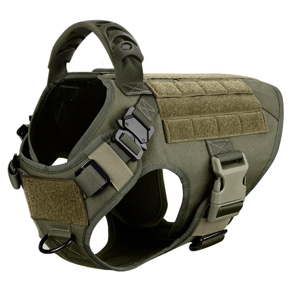 Large Dog Harness with Molle Pouches for Training - Smarsty