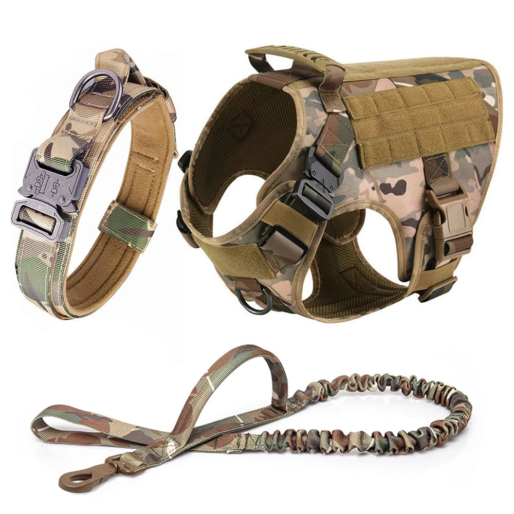 Large Dog Harness with Molle Pouches for Training - Smarsty