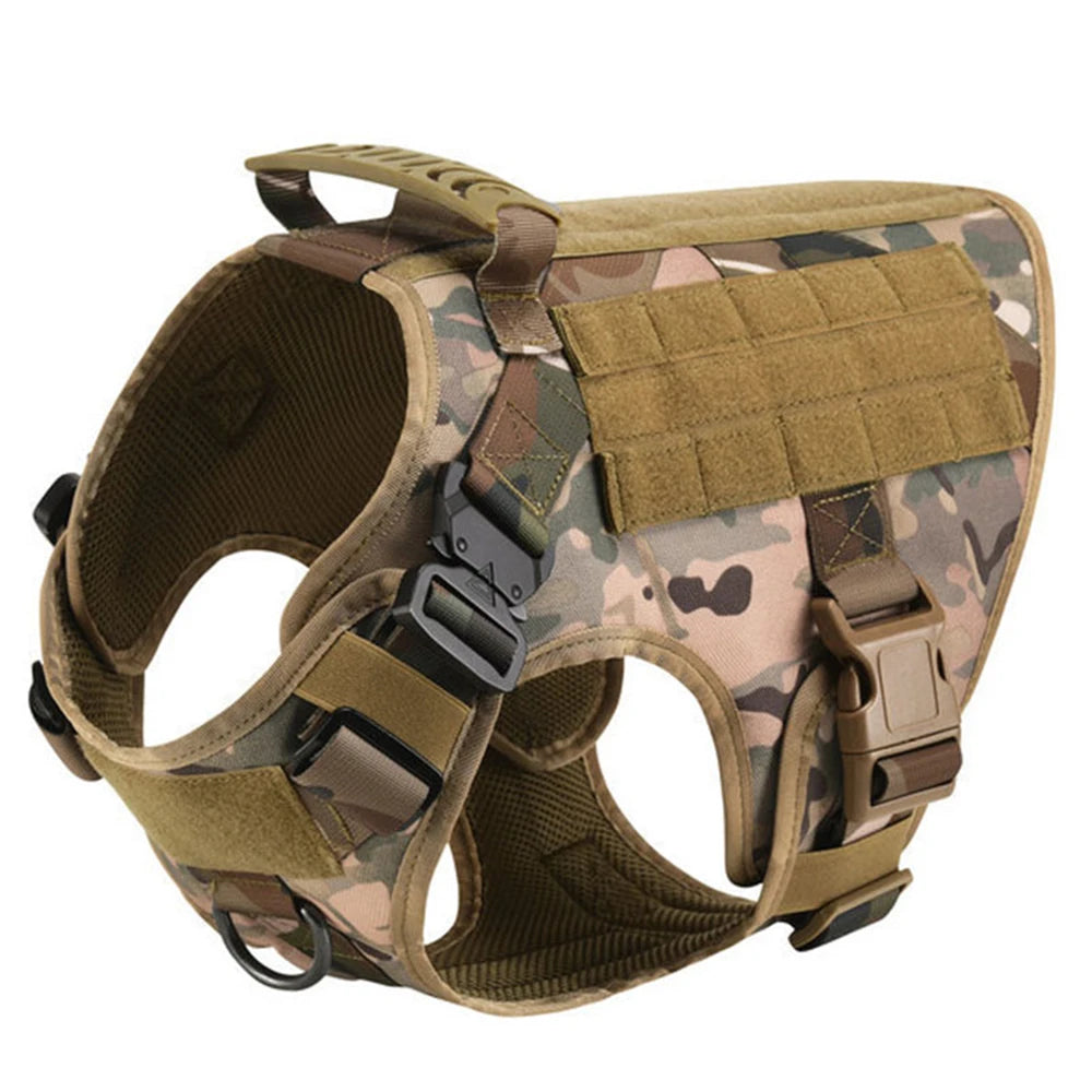 Large Dog Harness with Molle Pouches for Training - Smarsty