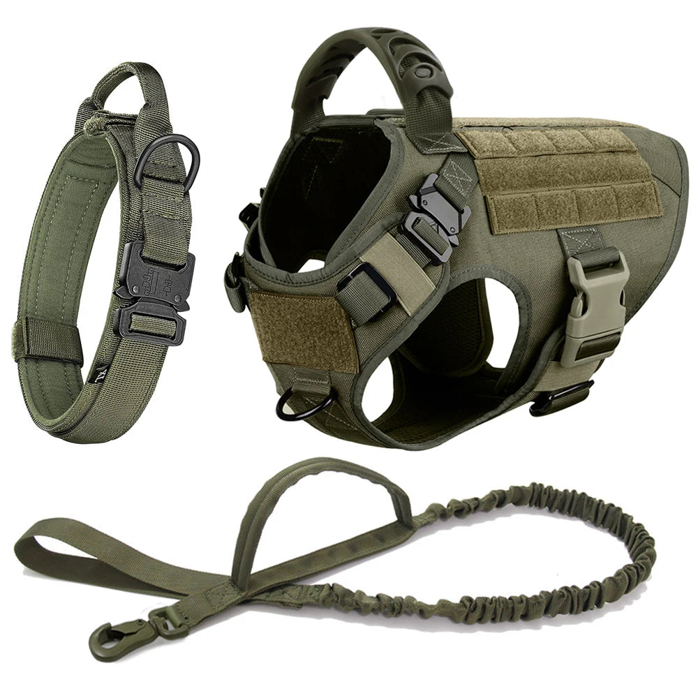 Large Dog Harness with Molle Pouches for Training - Smarsty