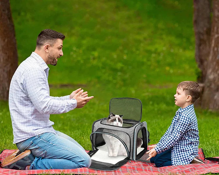 Foldable Pet Carrier Bag for Small Dogs and Cats - Smarsty
