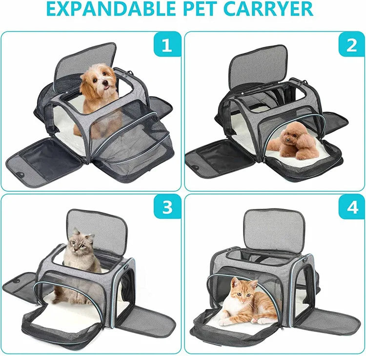 Foldable Pet Carrier Bag for Small Dogs and Cats - Smarsty