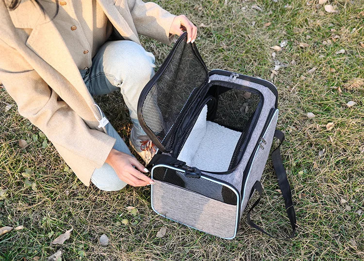 Foldable Pet Carrier Bag for Small Dogs and Cats - Smarsty