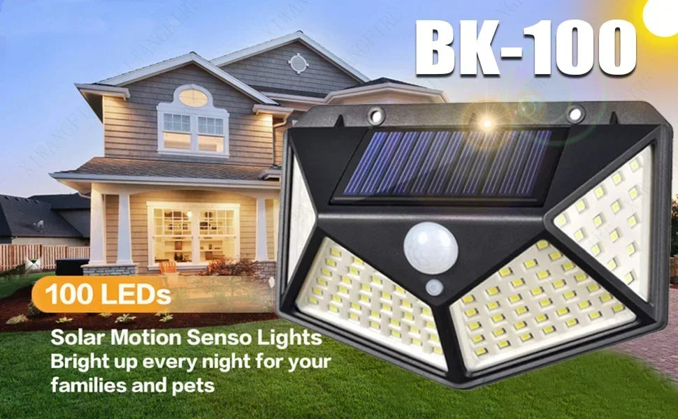 Solar LED Wall Light for Garden Pathway Illumination - Smarsty