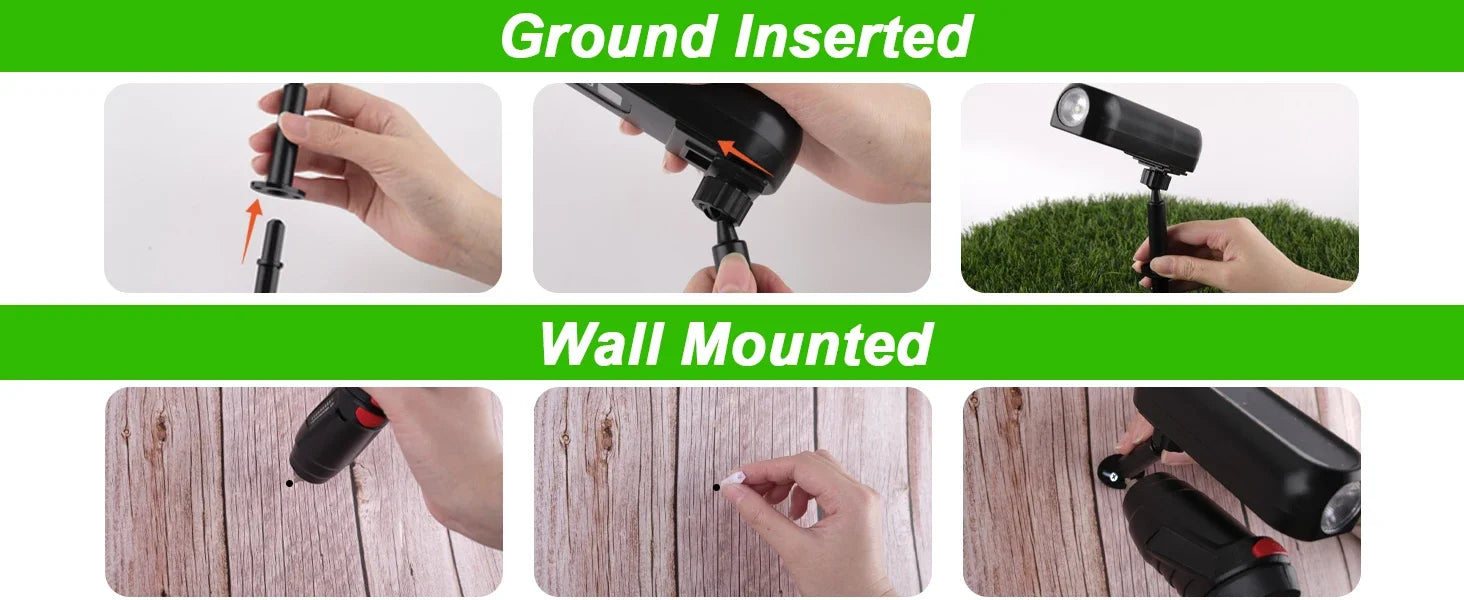 Solar LED Wall Light for Garden Pathway Illumination - Smarsty