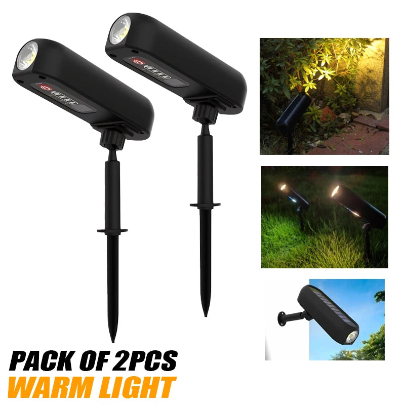 Solar LED Wall Light for Garden Pathway Illumination - Smarsty