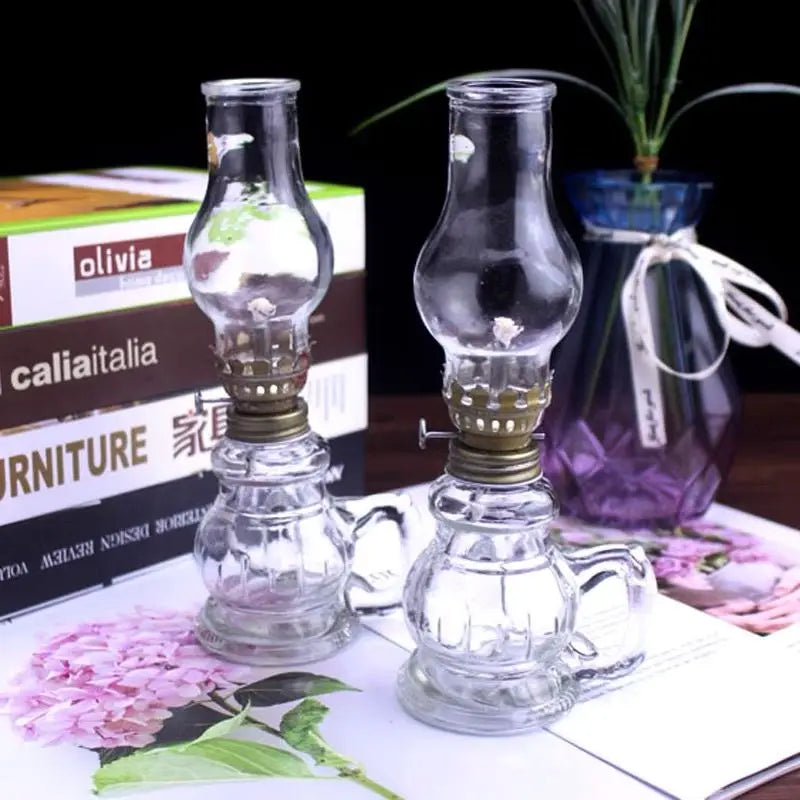 Mini Glass Oil Lamp for Elegant Home Decor - Smarsty