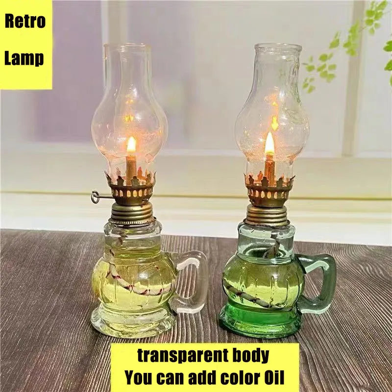 Mini Glass Oil Lamp for Elegant Home Decor - Smarsty