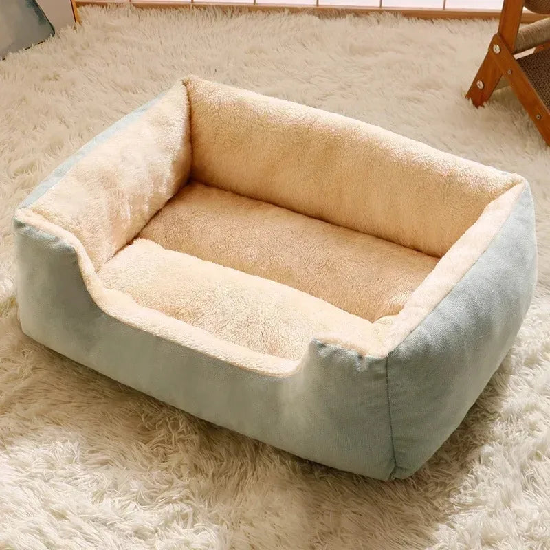 Breathable Plush Cat Bed with Cozy Cushion - Smarsty