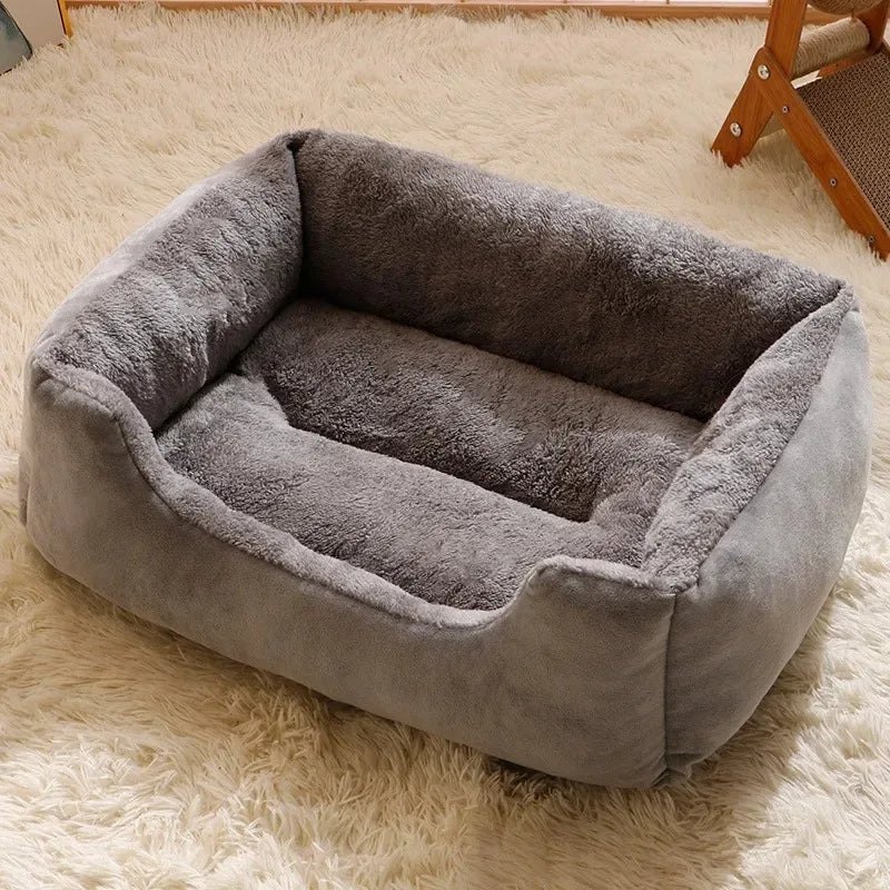 Breathable Plush Cat Bed with Cozy Cushion - Smarsty