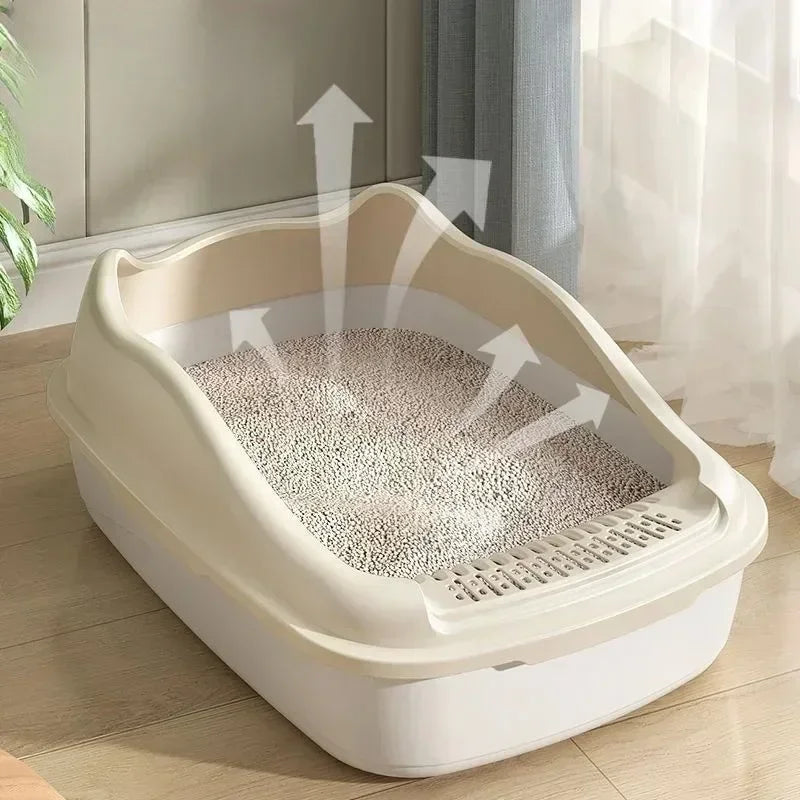 Small Cat Litter Box with Anti-Splash Design - Smarsty