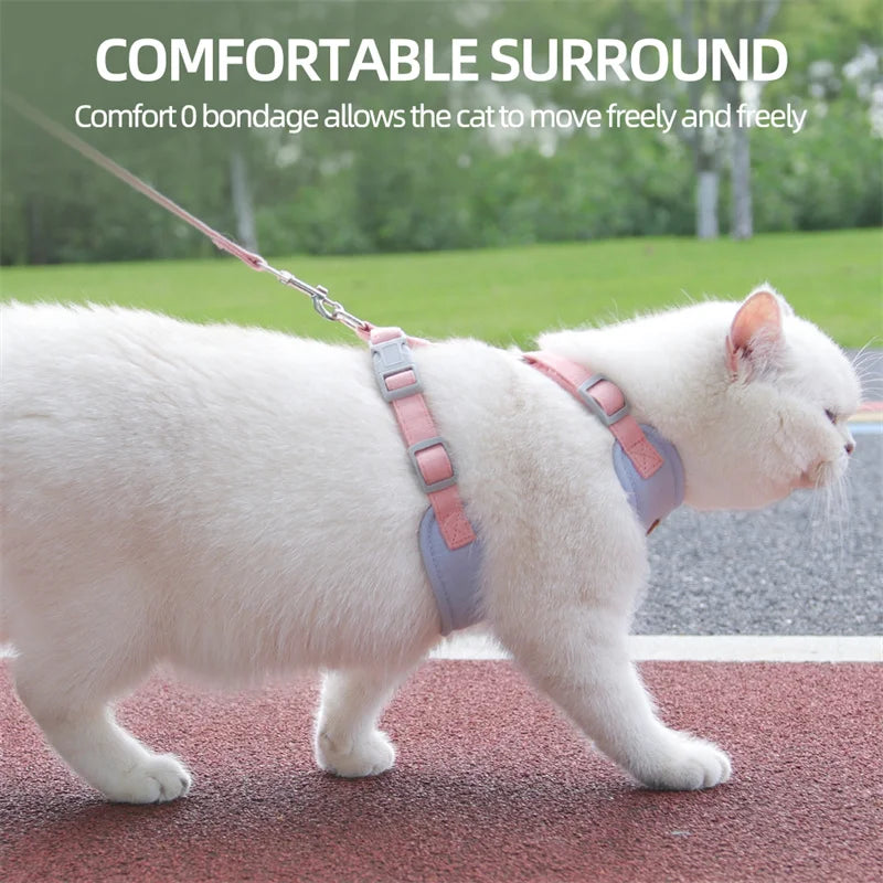 Breathable Pet Harness and Leash Set for Small Dogs and Cats - Smarsty