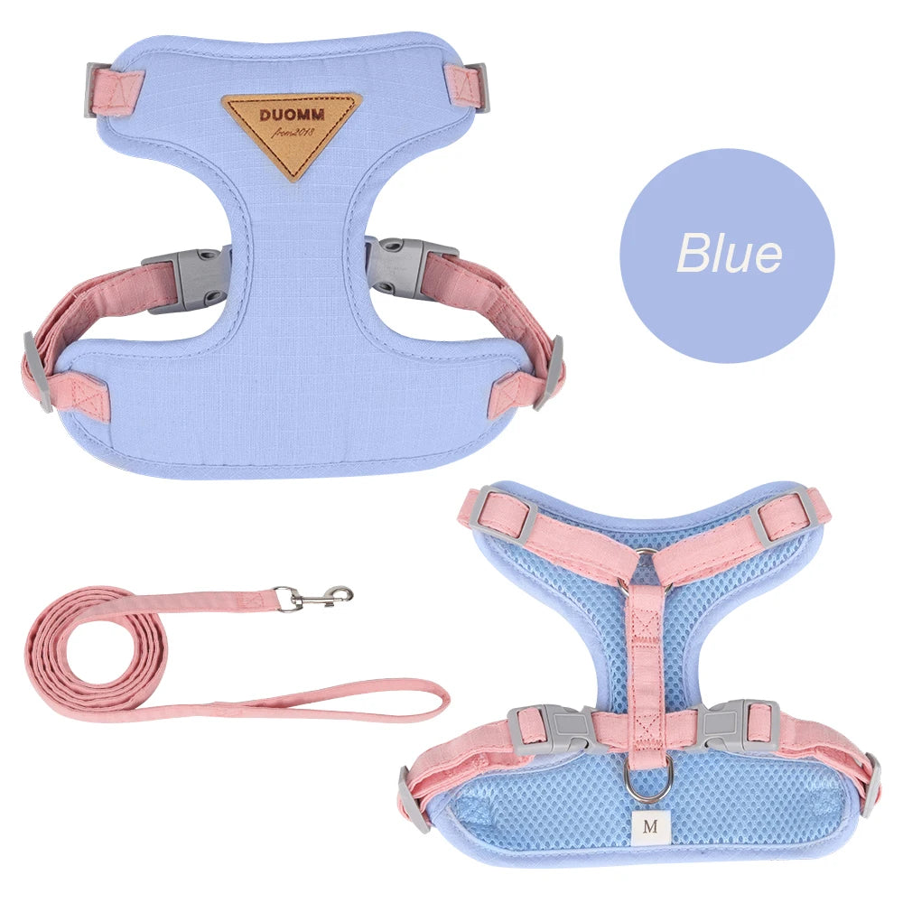 Breathable Pet Harness and Leash Set for Small Dogs and Cats - Smarsty