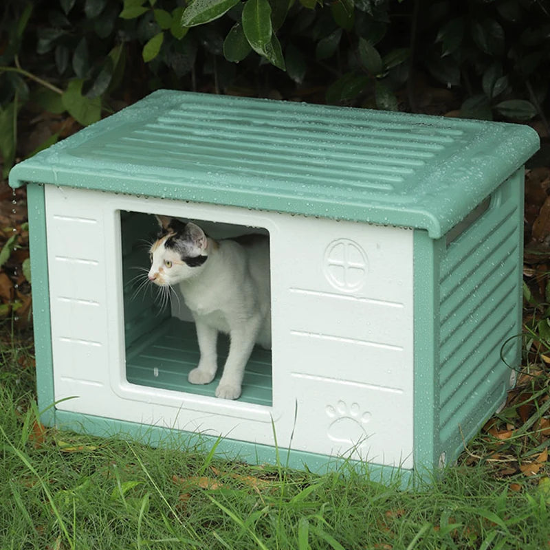 Rainproof Cat House for Outdoor Comfort and Shelter - Smarsty