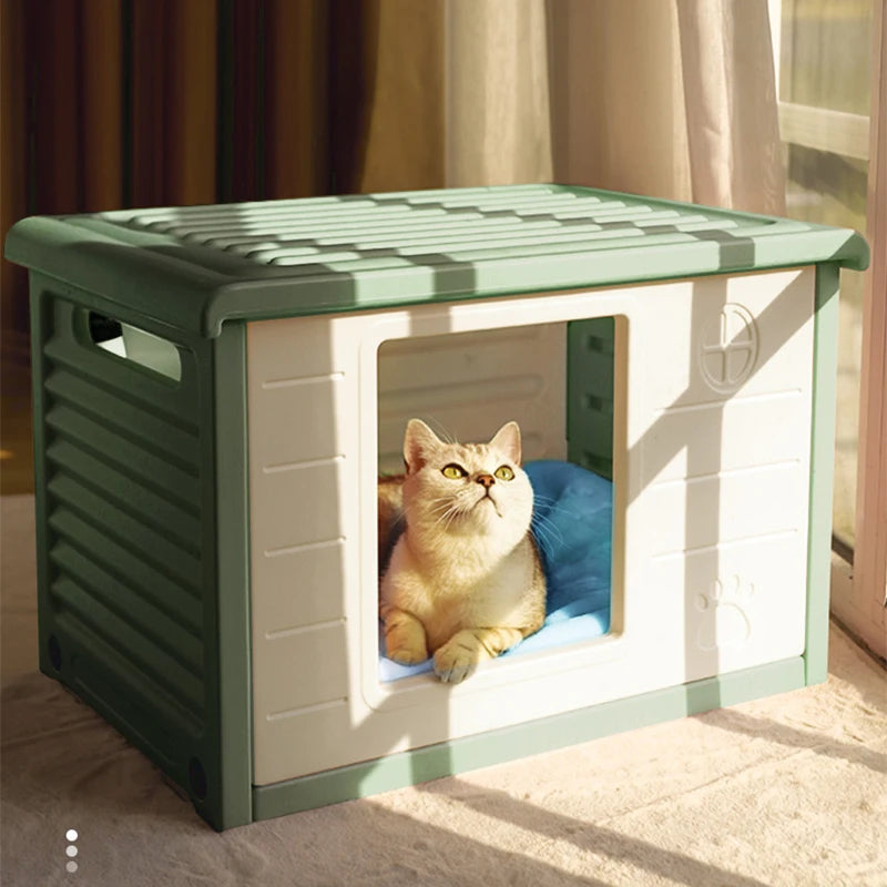 Rainproof Cat House for Outdoor Comfort and Shelter - Smarsty