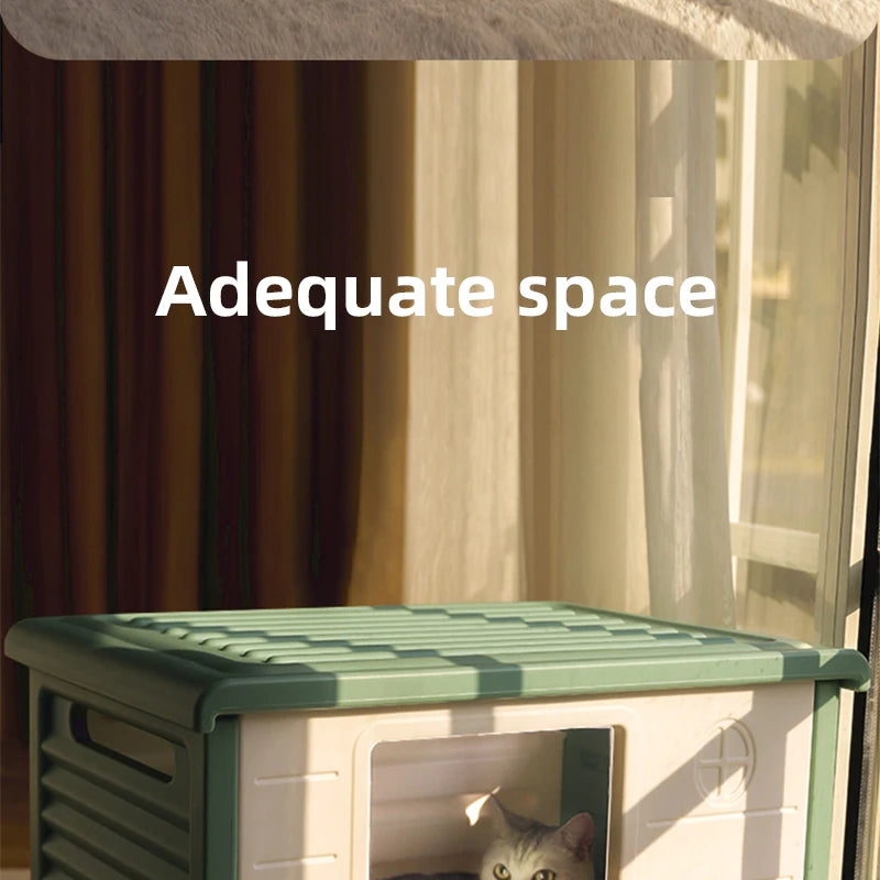 Rainproof Cat House for Outdoor Comfort and Shelter - Smarsty