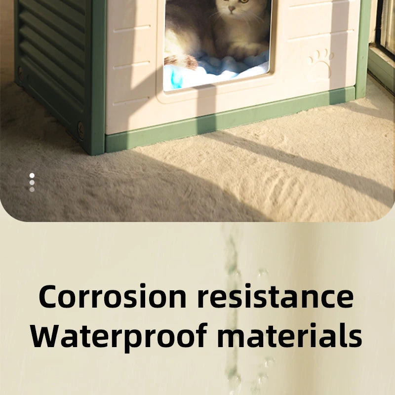 Rainproof Cat House for Outdoor Comfort and Shelter - Smarsty