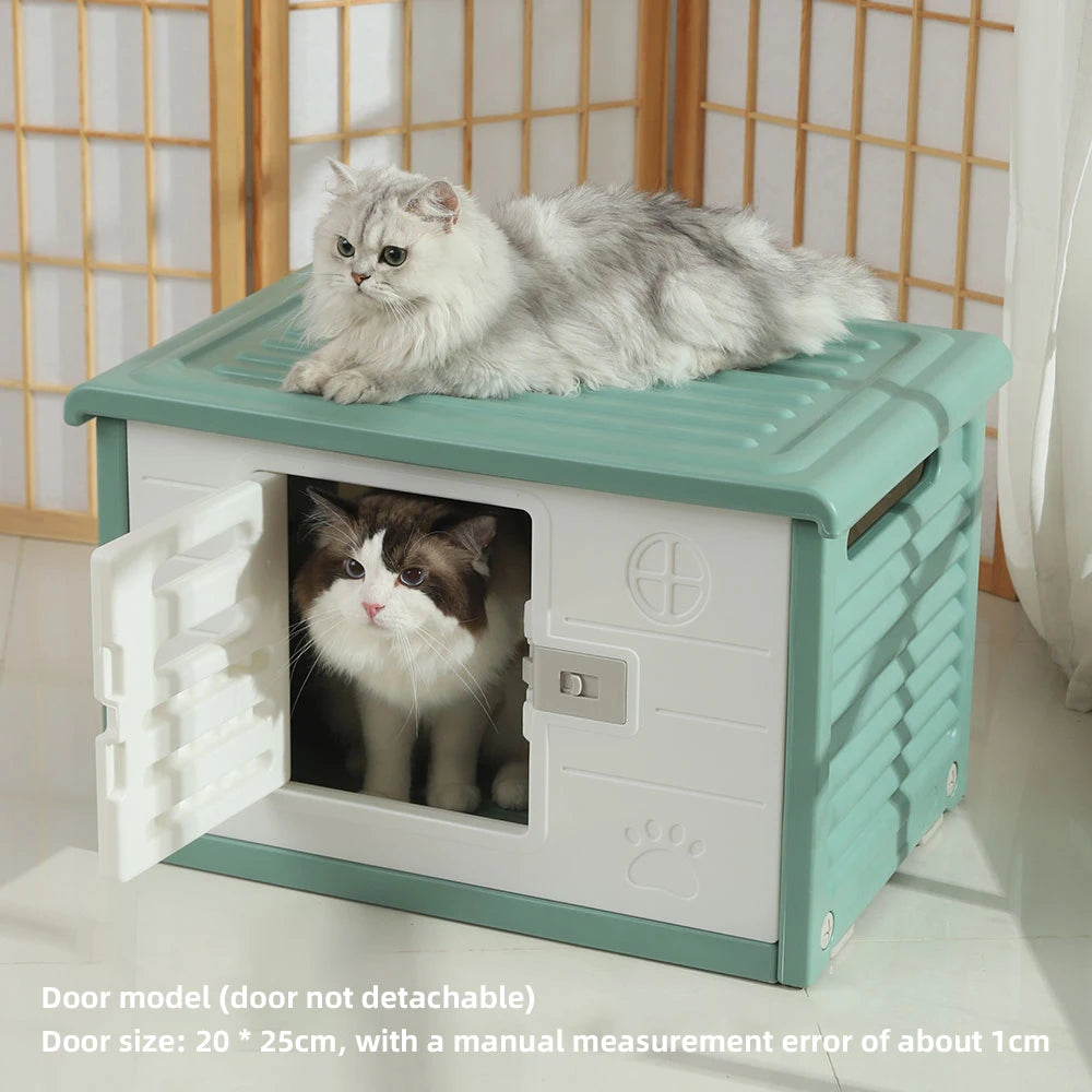 Rainproof Cat House for Outdoor Comfort and Shelter - Smarsty
