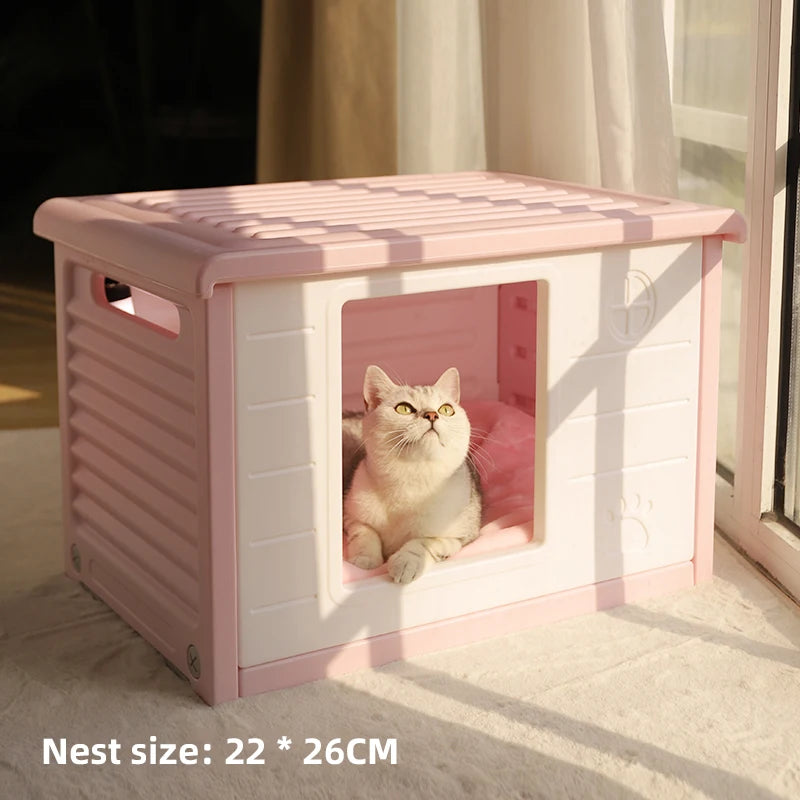 Rainproof Cat House for Outdoor Comfort and Shelter - Smarsty