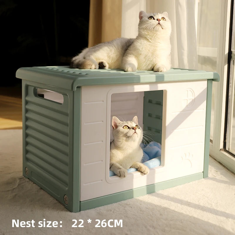 Rainproof Cat House for Outdoor Comfort and Shelter - Smarsty