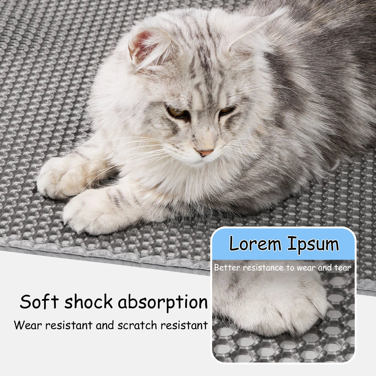 Waterproof Cat Litter Mat Double Layer Non-Slip Design - Smarsty
