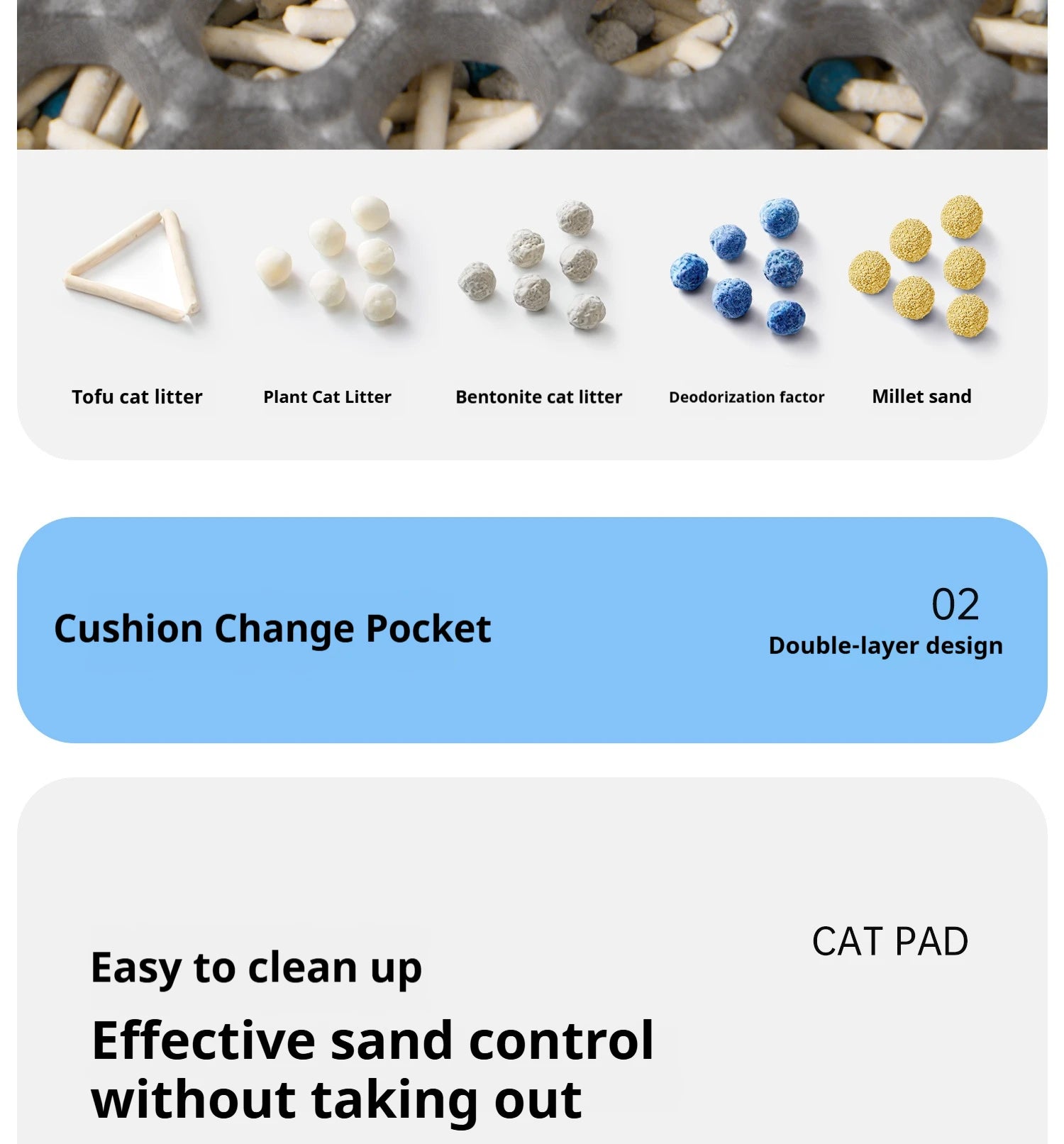 Waterproof Cat Litter Mat Double Layer Non-Slip Design - Smarsty