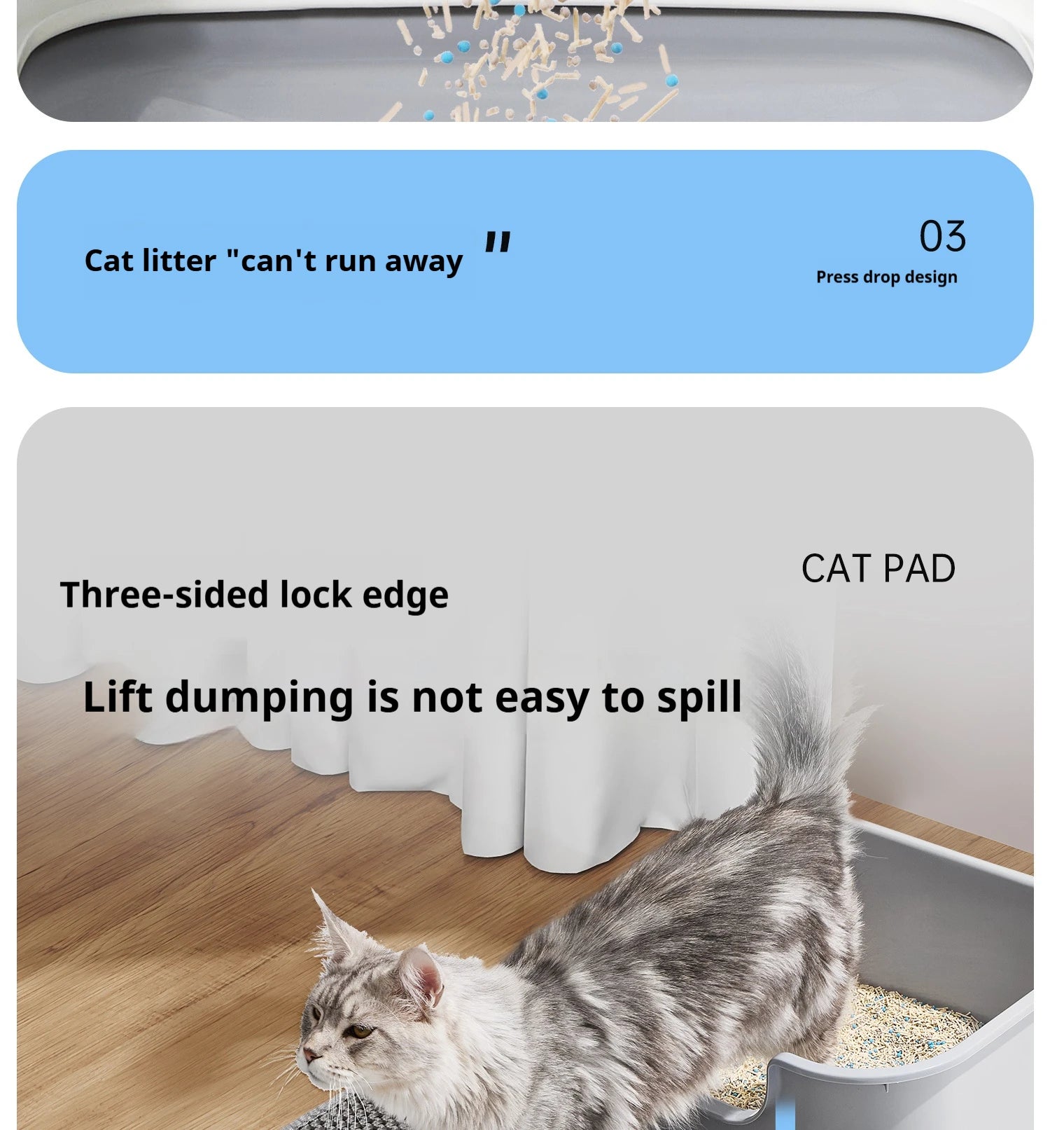 Waterproof Cat Litter Mat Double Layer Non-Slip Design - Smarsty