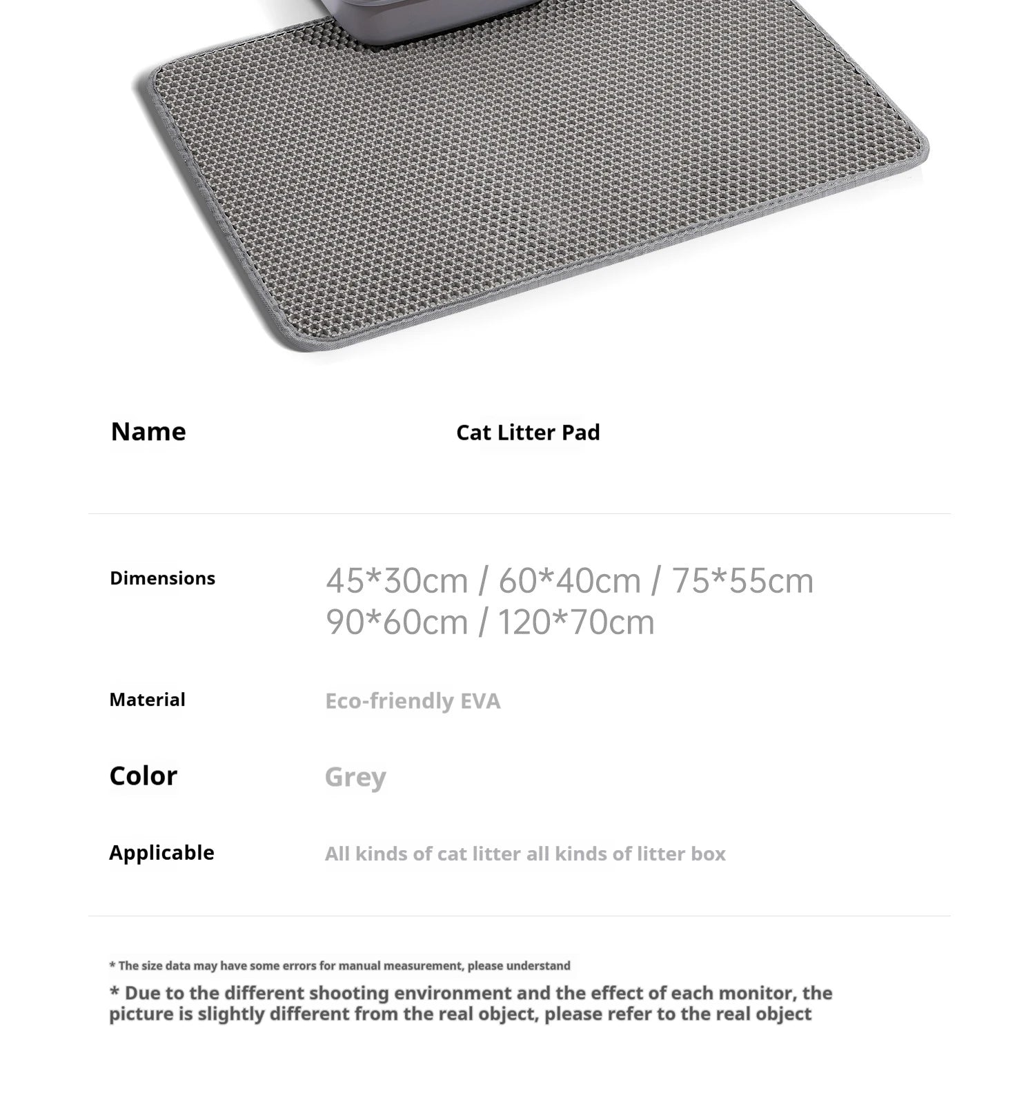 Waterproof Cat Litter Mat Double Layer Non-Slip Design - Smarsty