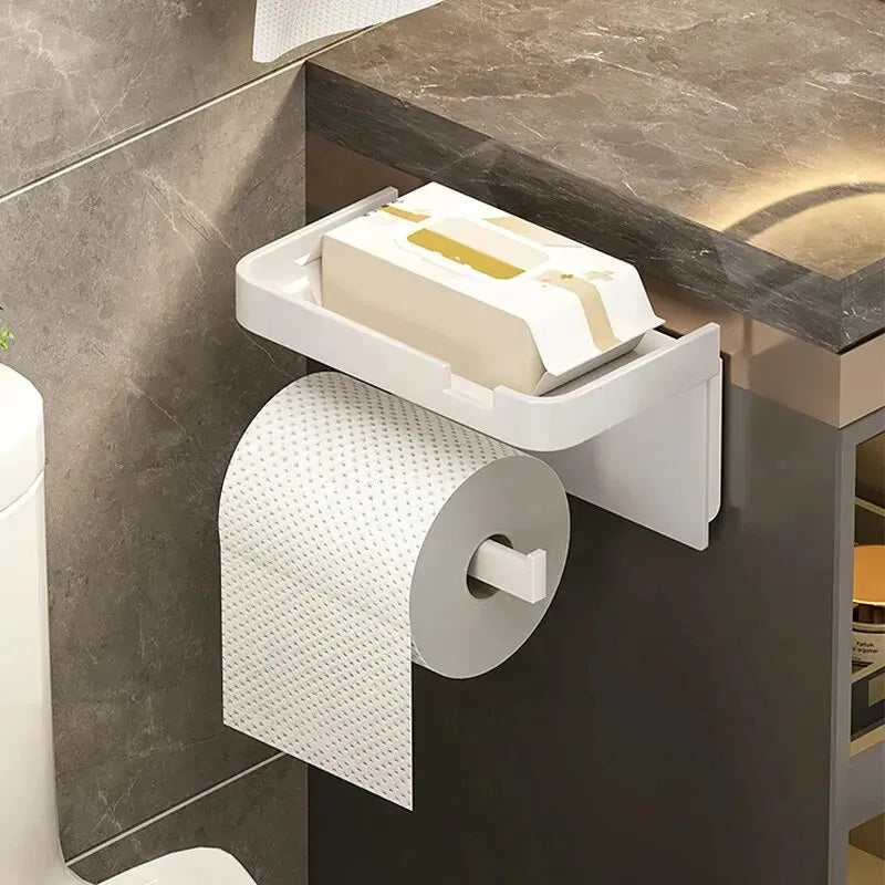 Versatile Plastic Storage Rack for Toilet Paper and Towels - Smarsty