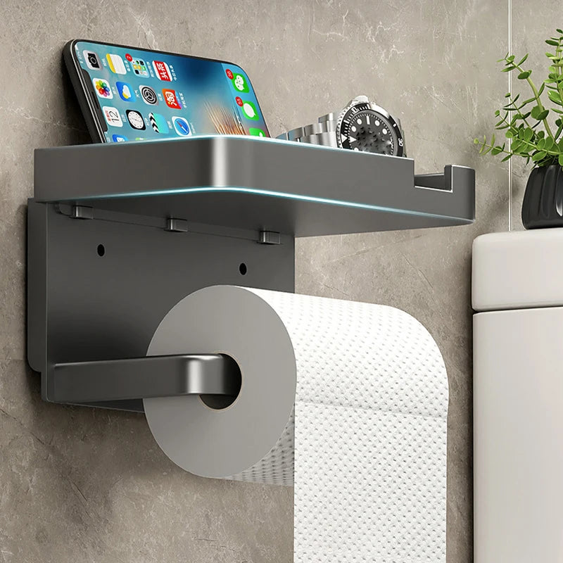 Versatile Plastic Storage Rack for Toilet Paper and Towels - Smarsty