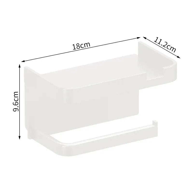 Versatile Plastic Storage Rack for Toilet Paper and Towels - Smarsty